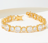 Diamonique x Jennifer Miller Mixed-Cut Tennis Bracelet 6-3/4"L